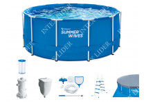 26710 Каркасный бассейн круглый INTEX Prism Frame Pool 366х76см
