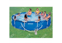 Бассейн Intex Metal Frame Pool, 366x76 см насос-фильтром (28212)