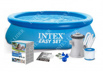 28108 Intex Надувной бассейн 244х61 см + фильтр-насос
